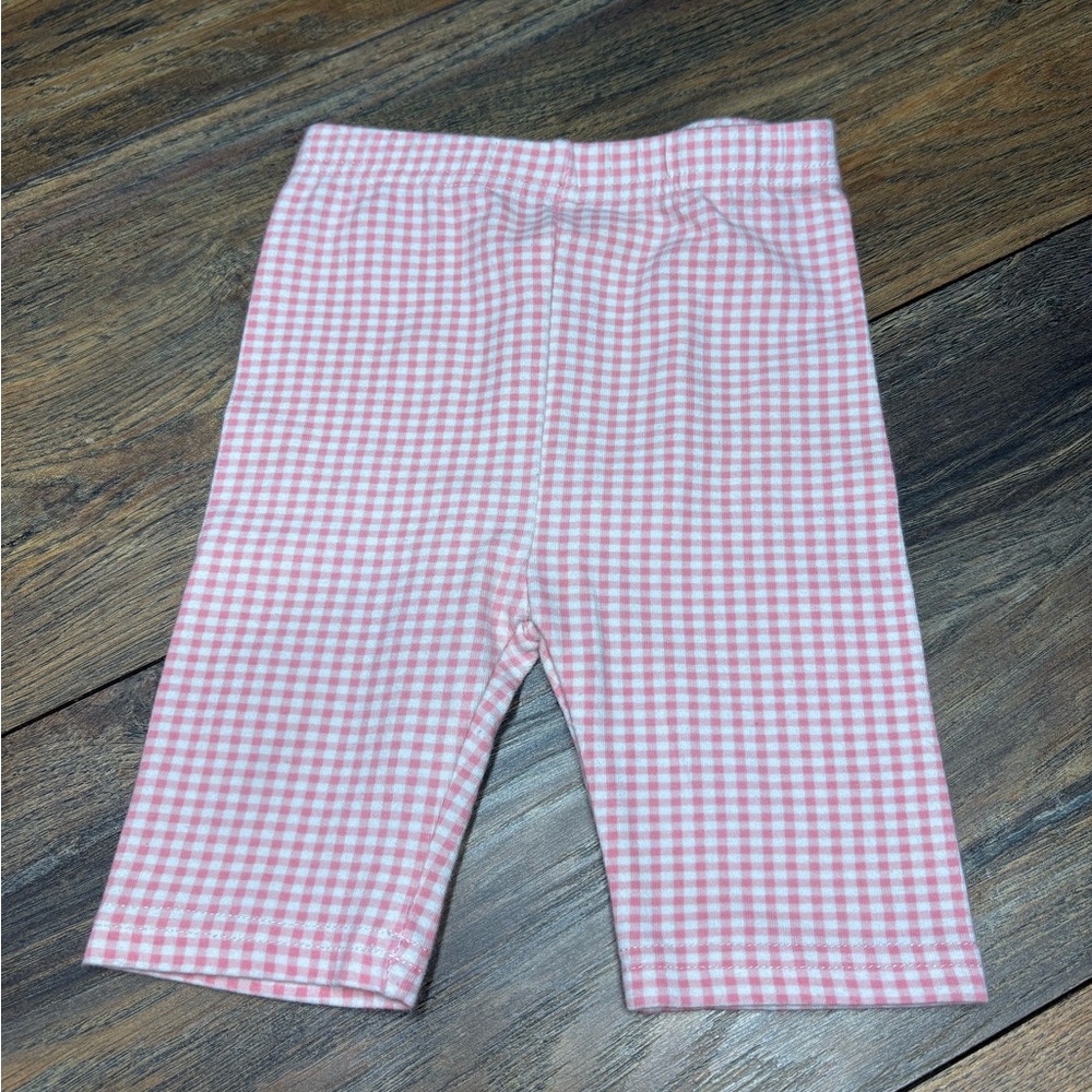 Pippa & Julie | Pink Gingham Capri Shorts | 12M